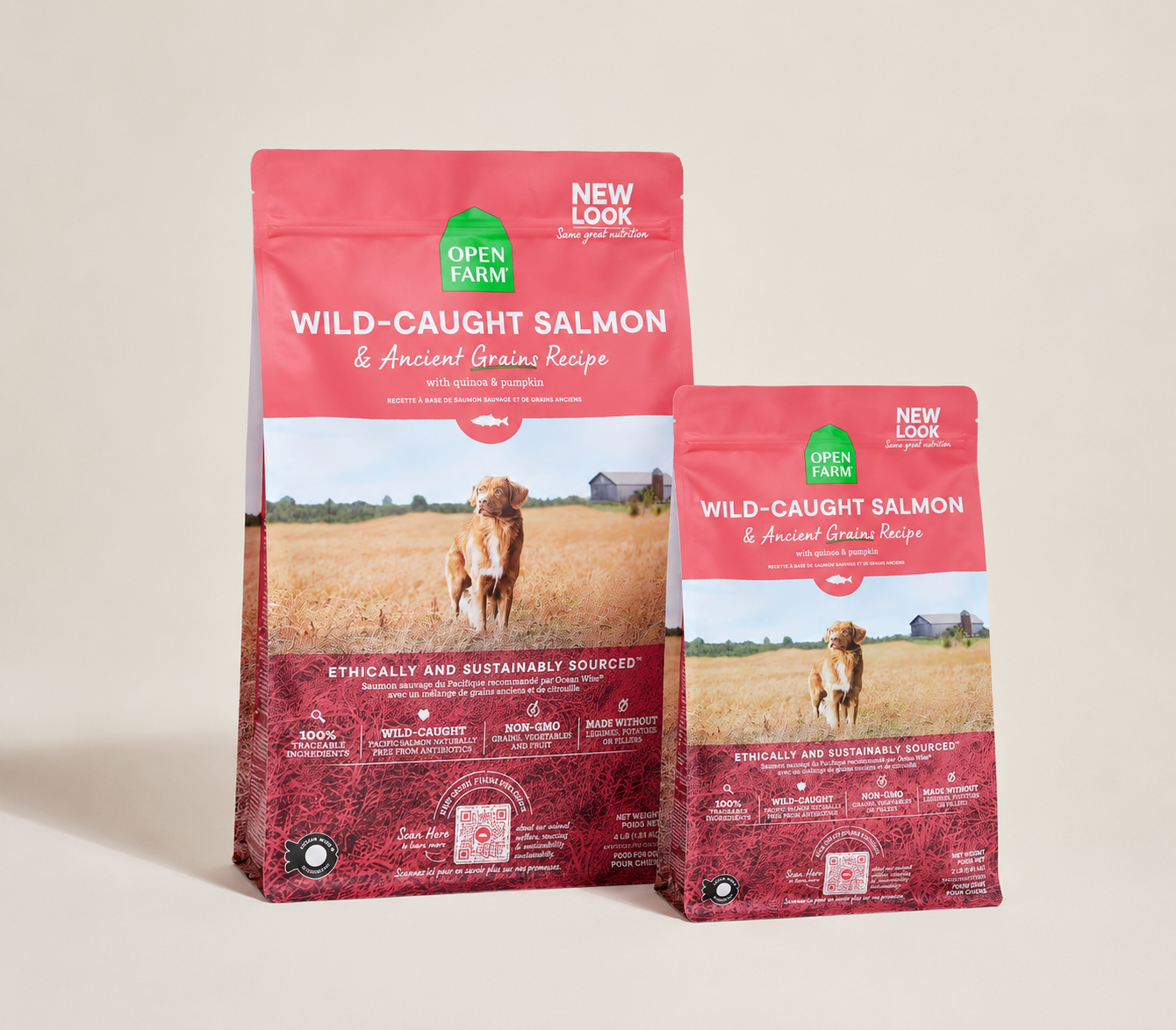 Wild-Caught Salmon & Ancient Grains Dog Kibble