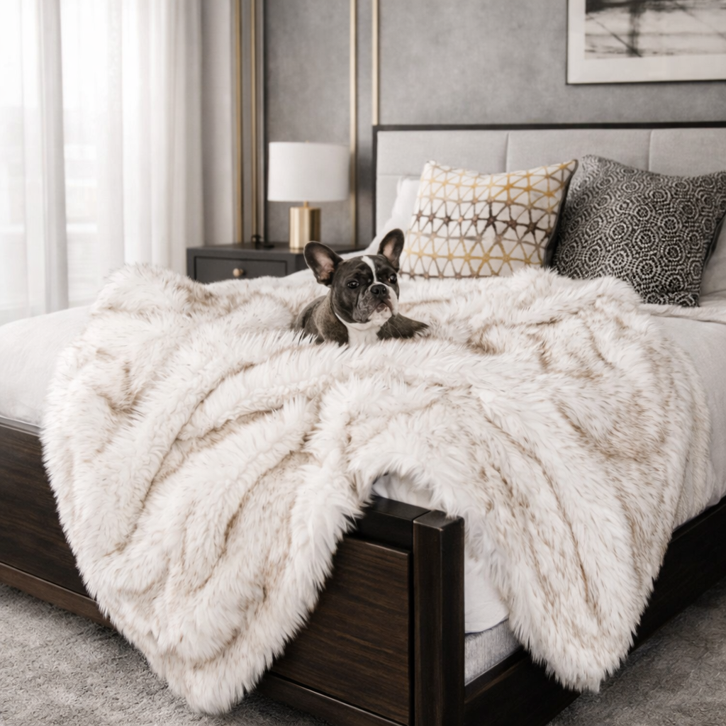 Pup Protector — White with Brown Accents